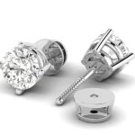 Diamond stud earrings