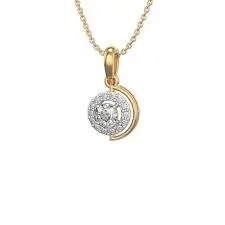 Gold and diamond pendant