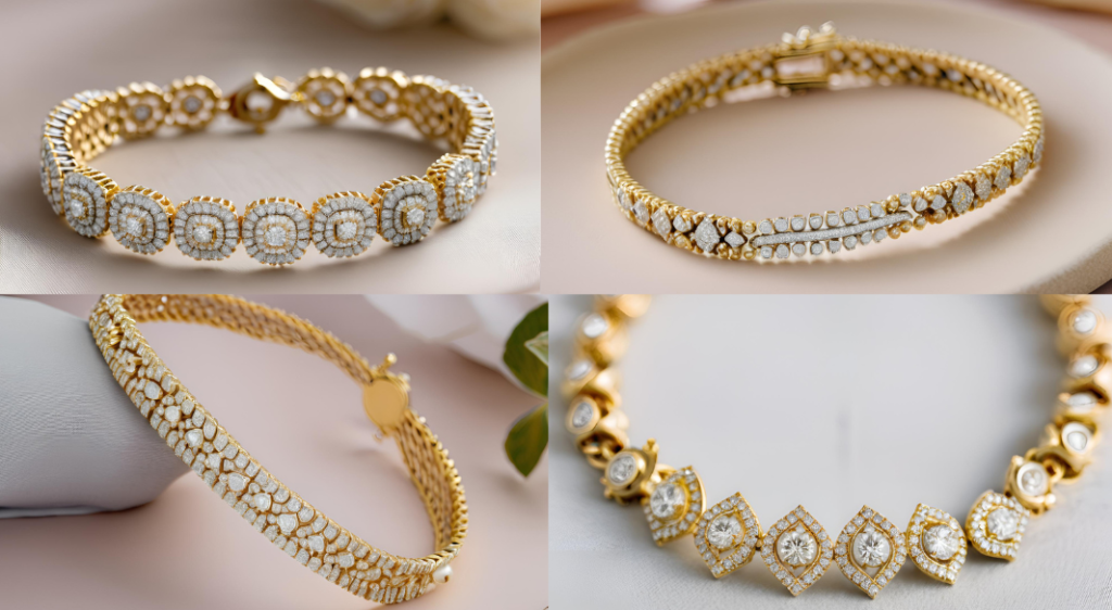 Lab grown diamond bracelets